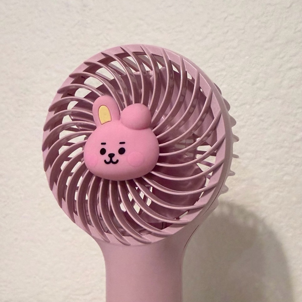 Official BT21 Cooky Mini Handy Hand-Held Rechargeable Fan with Wrist Strap - Picture 10 of 14